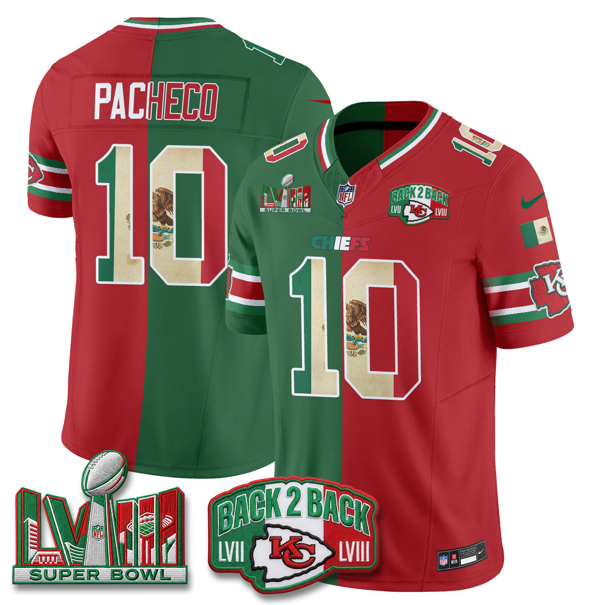 KC Mexico Split Edition Vapor Jersey - Stitched