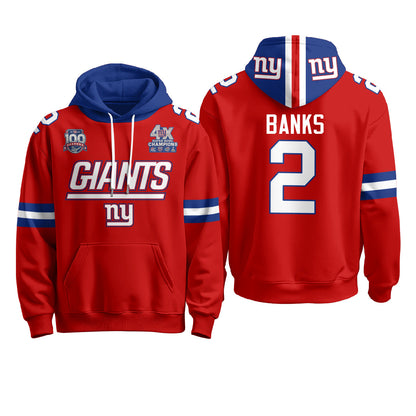NYG 4X Champs S.Bowl Fleece Hoodie - Printed