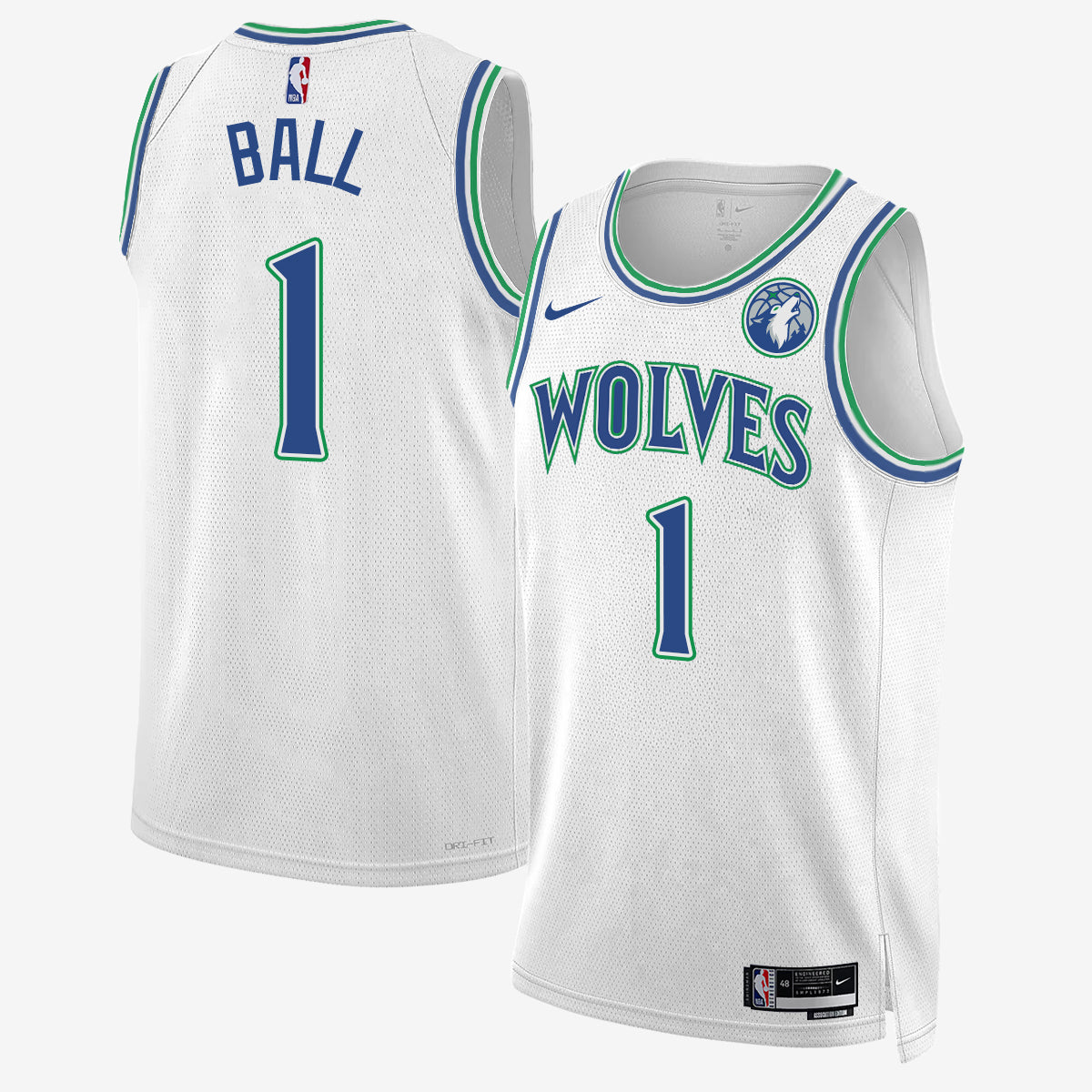 Minnesota Timberwolves #1 of Minnesota LaMelo Ball Jersey - Stitched