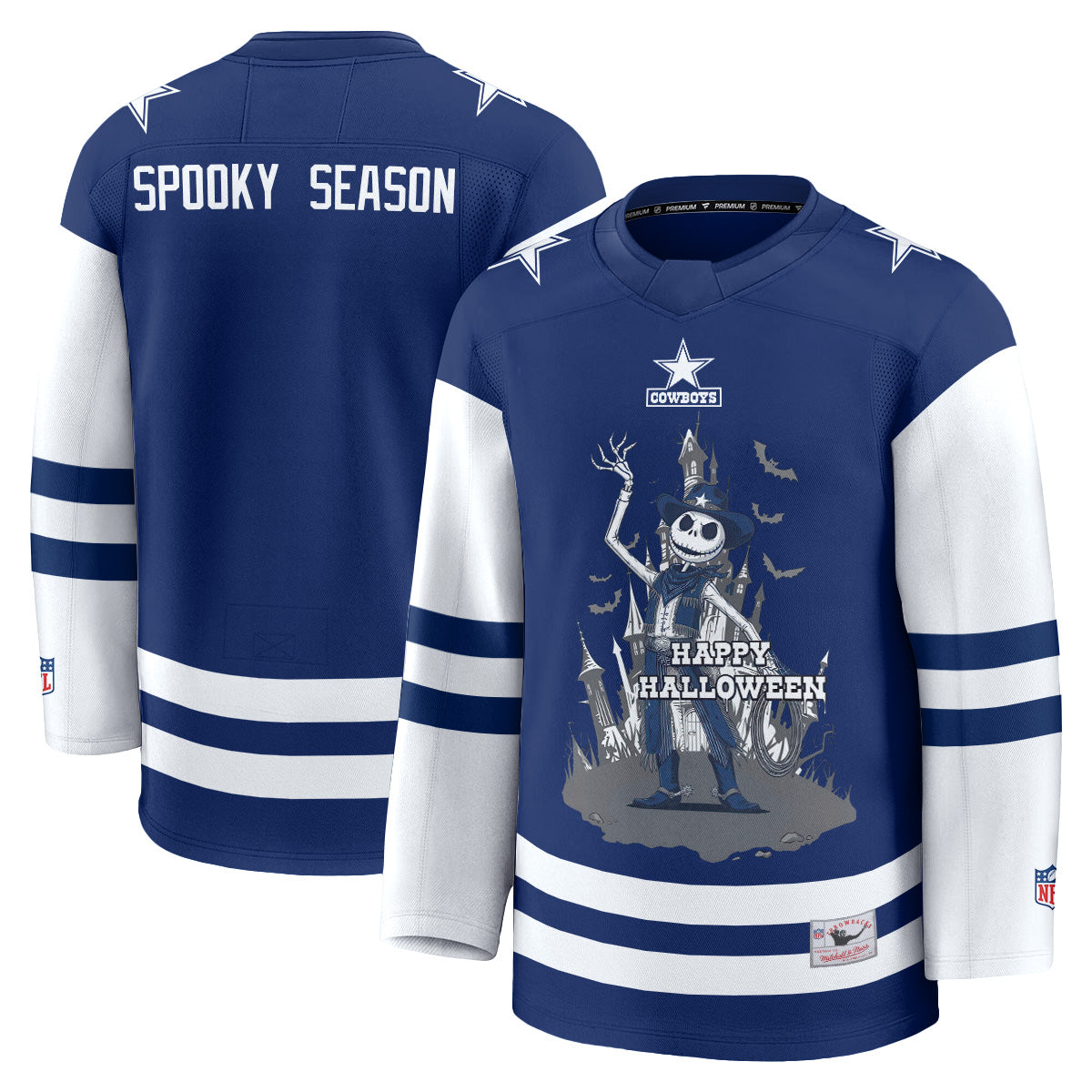 Dallas Cowboys x Nightmare Halloween 2026 Edition Hockey Jersey - Printed