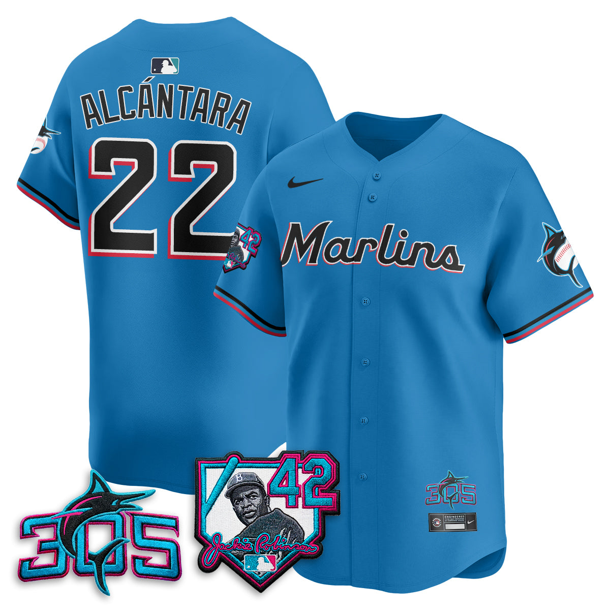 MIA 2026 Jackie Robinson New Era Vapor Limited Jersey - All Stitched