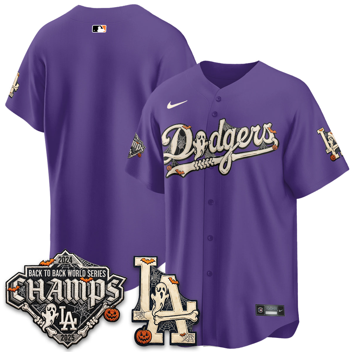 Los Angeles Dodgers Halloween 2026 Vapor Jersey - Stitched