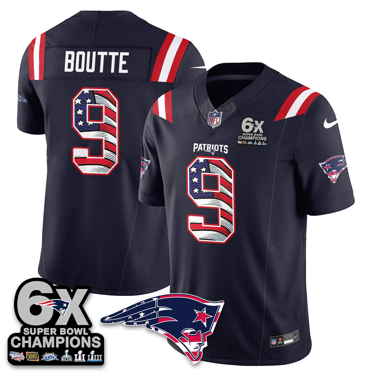 NE America Edition Vapor Jersey V2- Stitched