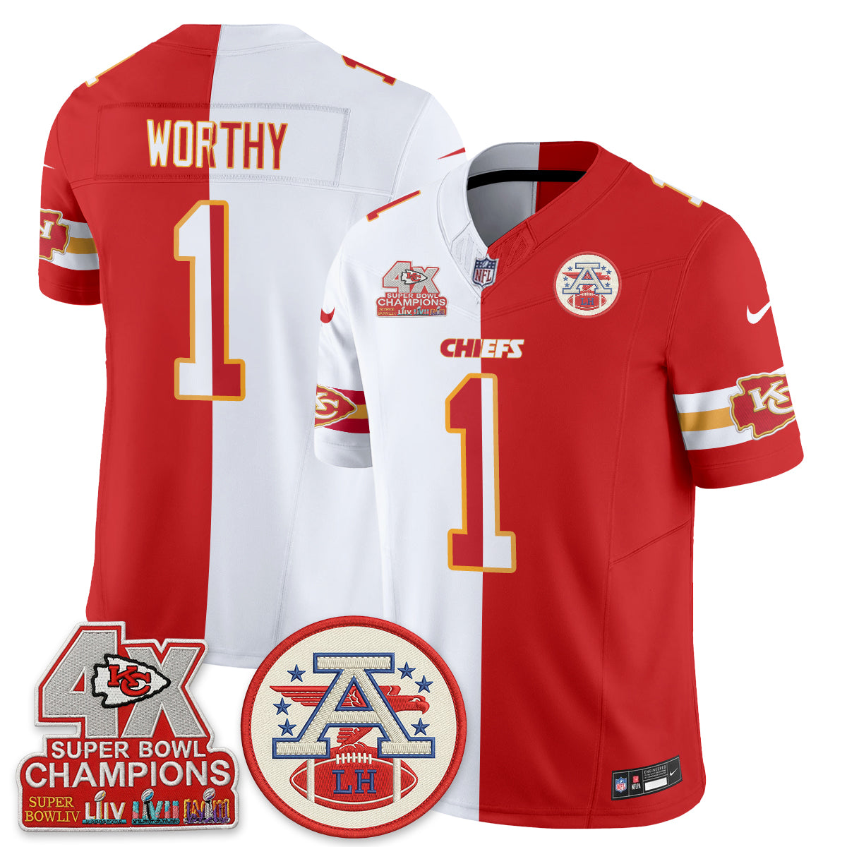 KC Split Edition Vapor Jersey - Stitched