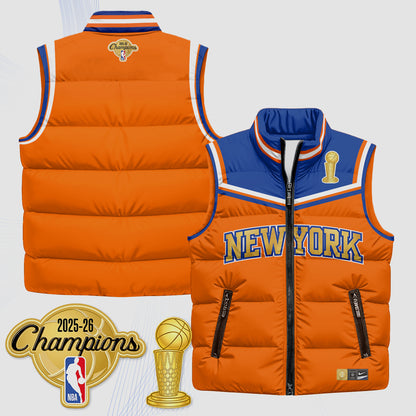 NYK Champions Night Puffer Vest - Printed
