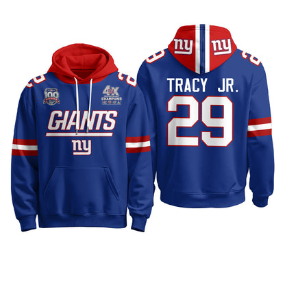 NYG 4X Champs S.Bowl Fleece Hoodie - Printed