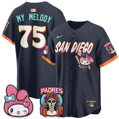 San Diego Padres x Pink Sanrio Friend Vapor Jersey - Stitched