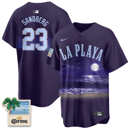 Chicago Cubs Beach Connect "La Playa" Edition Vapor Jersey - Patch Stitched