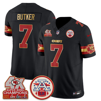 KC 4X Champs Gold Edition Vapor Jersey - Stitched