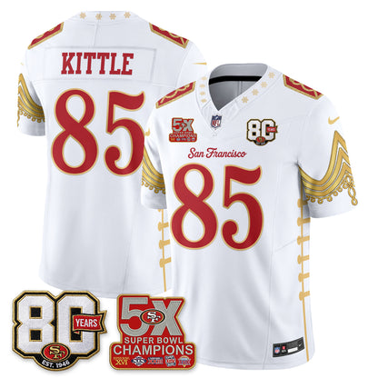 San Francisco 49ers Xmas Nutcracker Edition Vapor Jersey - Stitched