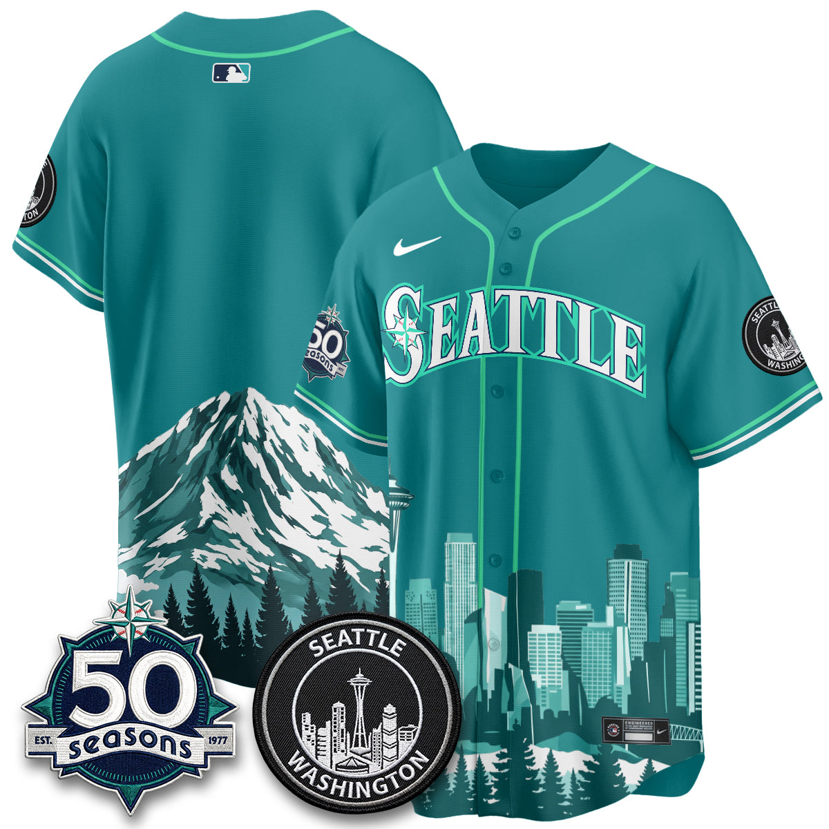 Seattle Mariners City Edition Vapor Jersey - Printed