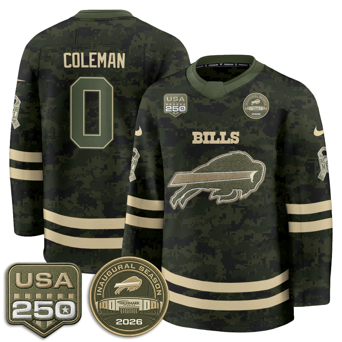 BUF 2026 Salute To Service Edition Hockey Jersey - Printed