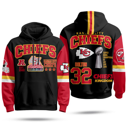 KC 4X Champs Gold Edition Fleece Hoodie - Printed