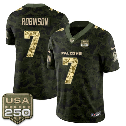 Atlanta Falcons 2026 Salute to Service Vapor Jersey - Stitched
