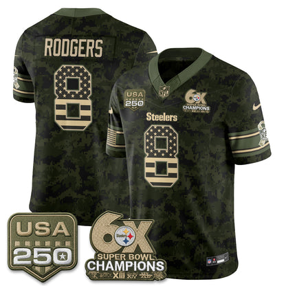 Pittsburgh Steelers 2026 Salute to Service Edition Vapor Jersey - Stitched