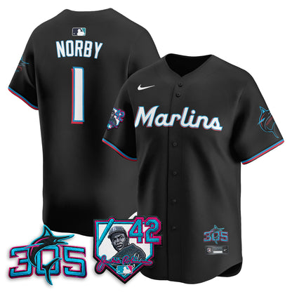 MIA 2026 Jackie Robinson New Era Vapor Limited Jersey - All Stitched