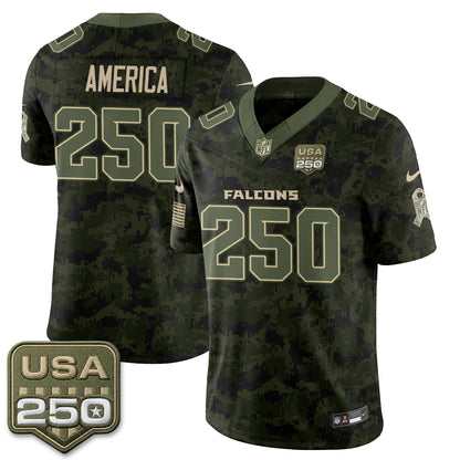 Atlanta Falcons 2026 Salute to Service Vapor Jersey - Stitched