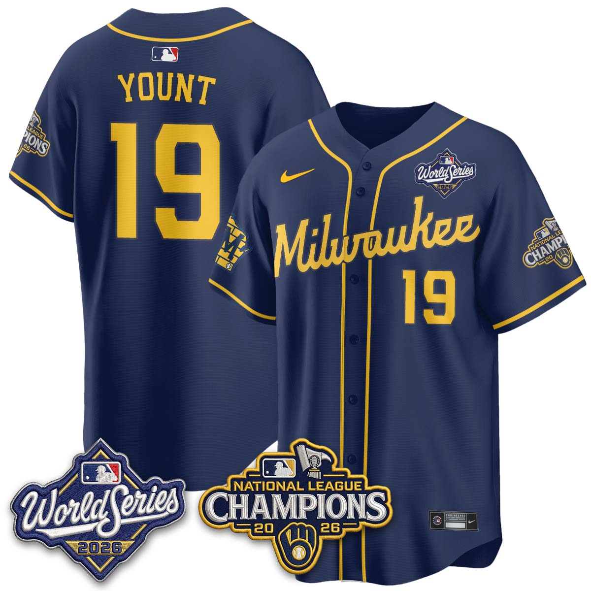 MIL 2026 NL Champions Vapor Jersey - Stitched n1