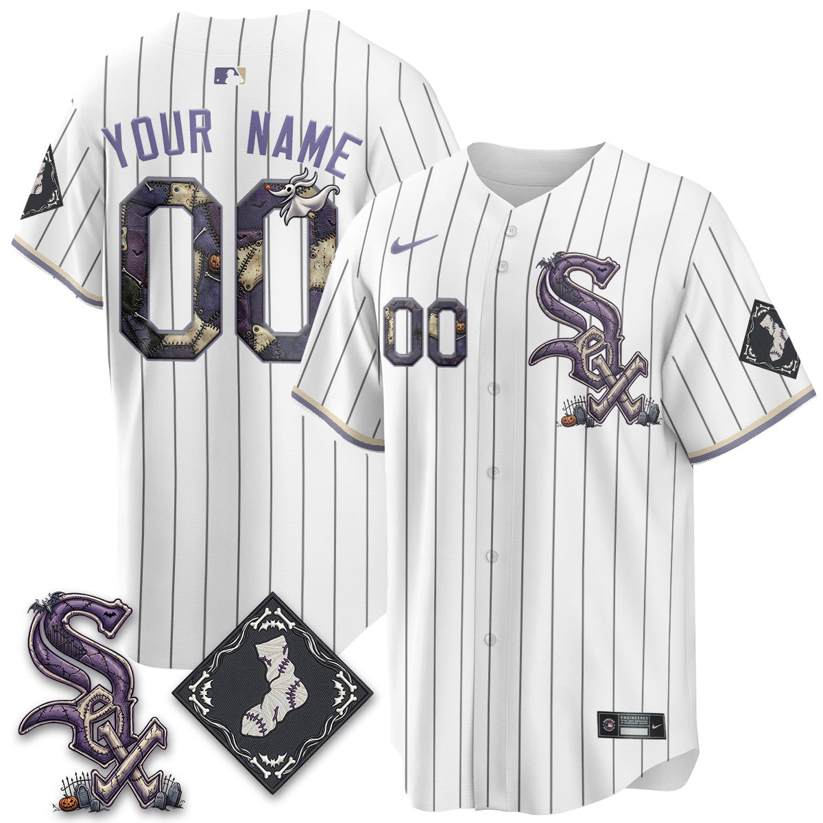 Chicago White Sox Nightmare Edition Vapor Custom Jersey - Stitched