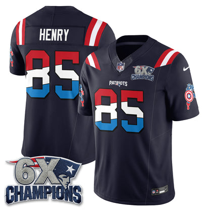 New England Patriots x Vibranium Shield Edition Vapor Jersey V2 - Stitched