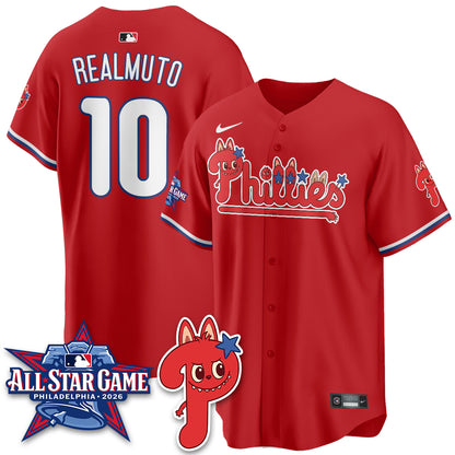 Philadelphia Phillies Fanged Rabbit Doll  Vapor Limited Jersey - Stitched