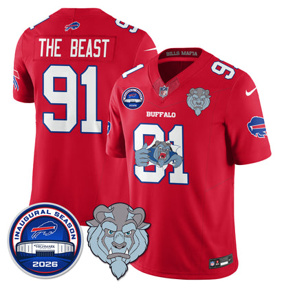 Buffalo Bills x Hairy Blue Beast Edition Vapor Jersey - Stitched