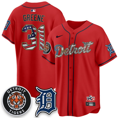DET 2026 Independence Day USA Vapor Limited Jersey - Stitched