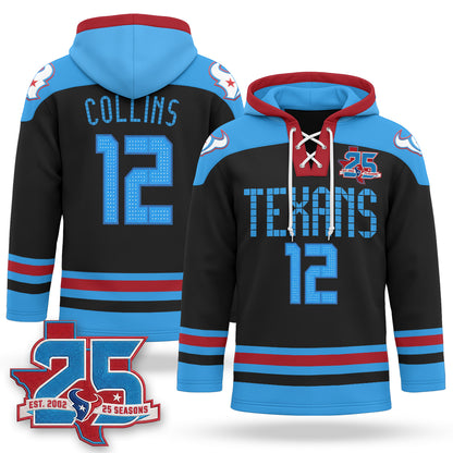 Houston Texans 2026 Rivalries Fleece-Lined Hockey Hoodie - Stitched