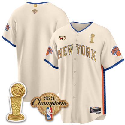 NYK Champions Night Baseball Vapor Jersey - Stitched