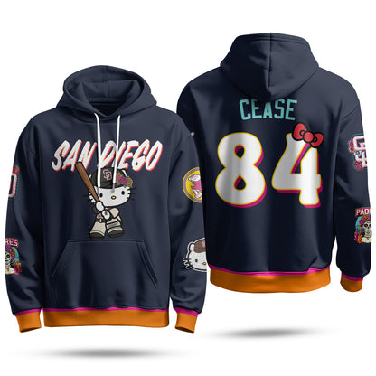 San Diego Padres x Meow KT Hoodie - Stitched