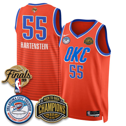 OKC 2026 NBA Western Conference Champions Vapor Jersey - Stitched