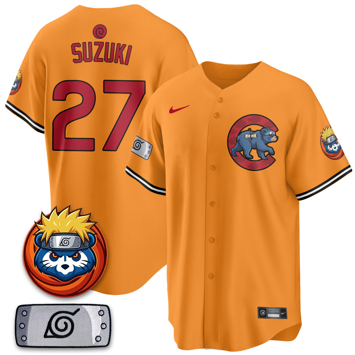 Chicago Cubs Naruto Akatsuki Vapor Limited Jersey V2- Stitched