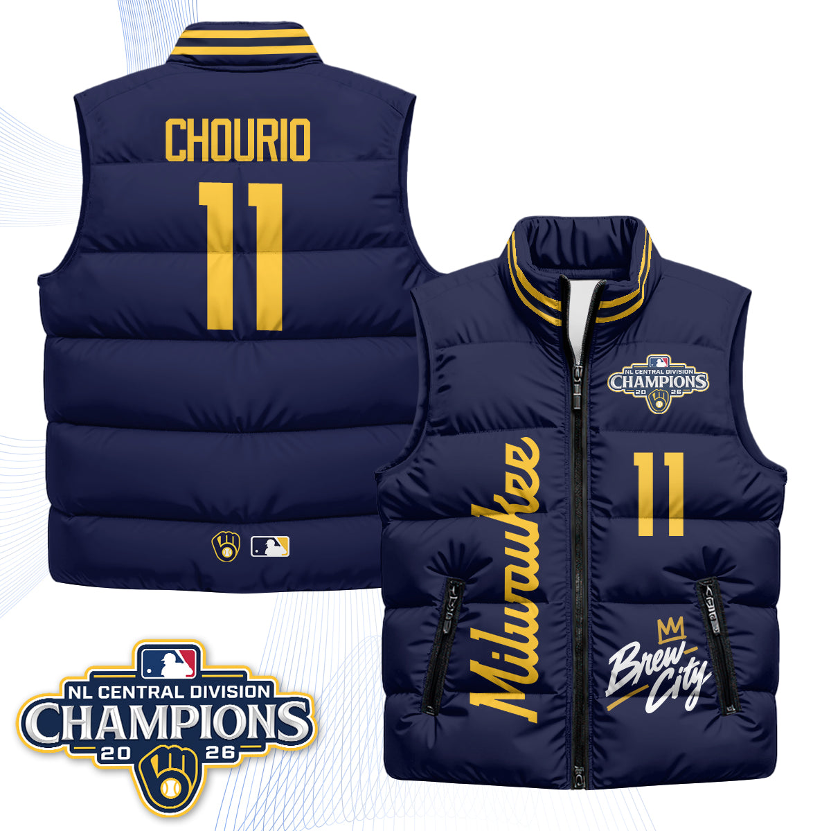 MIL "Brew City" Puffer Vest V2 - Printed