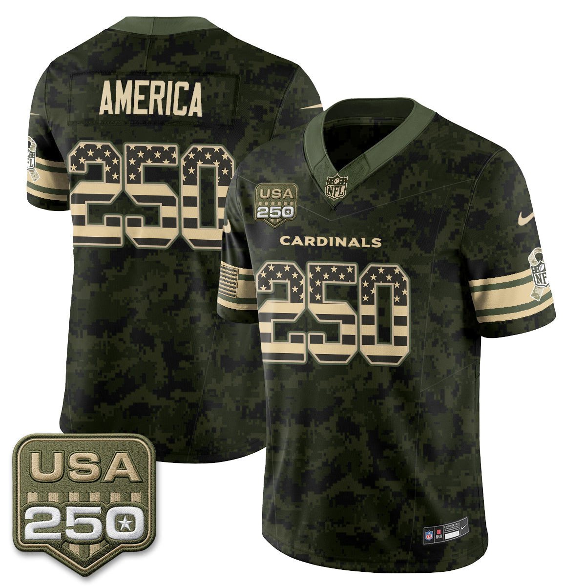 Arizona Cardinals 2026 Salute to Service Vapor Jersey - Stitched