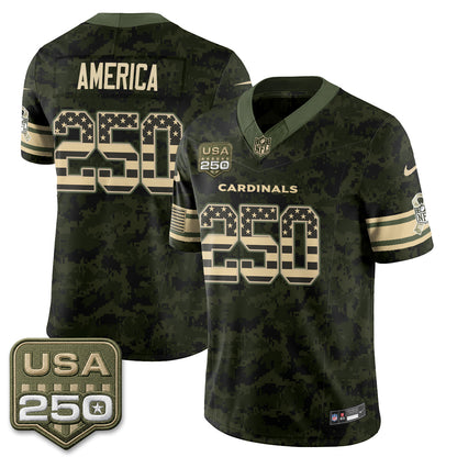 Arizona Cardinals 2026 Salute to Service Vapor Jersey - Stitched