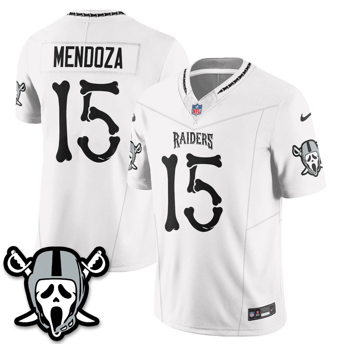 Las Vegas Raiders x Ghost Face Edition Vapor Jersey - Stitched