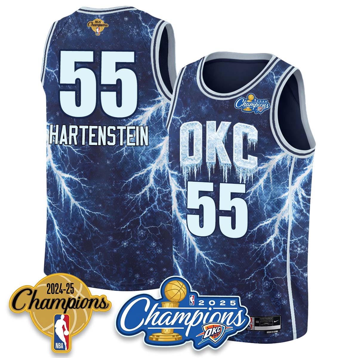 OKC 2026 Xmas Game Night Vapor Jersey - Printed