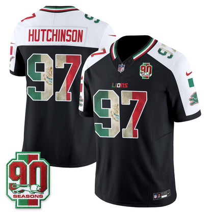 Detroit Lions Mexico Edition Vapor Jersey - Stitched