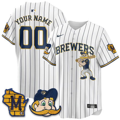 Milwaukee Brewers Bernie Edition Vapor Custom Jersey - Stitched