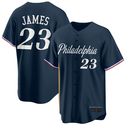 PHI LeBron James #23 Vapor Baseball Jersey V2- Stitched