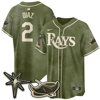 TB New Era Olive 2026 Armed Forces Day Jersey - All Stitched