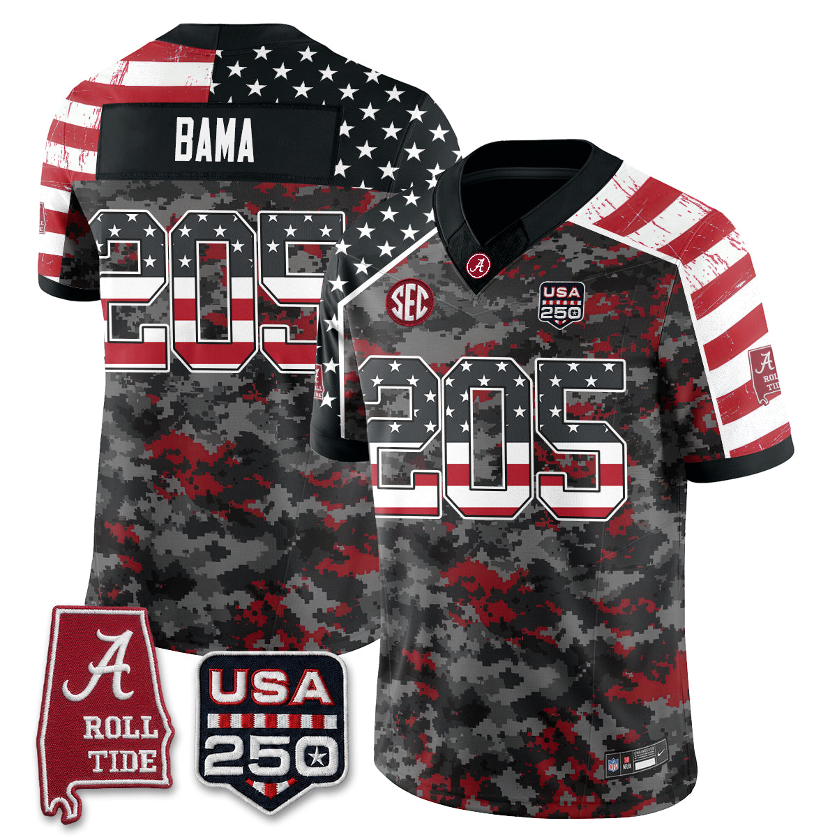 BAMA Camouflage Edition 2026 Vapor Limited Jersey - Stitched