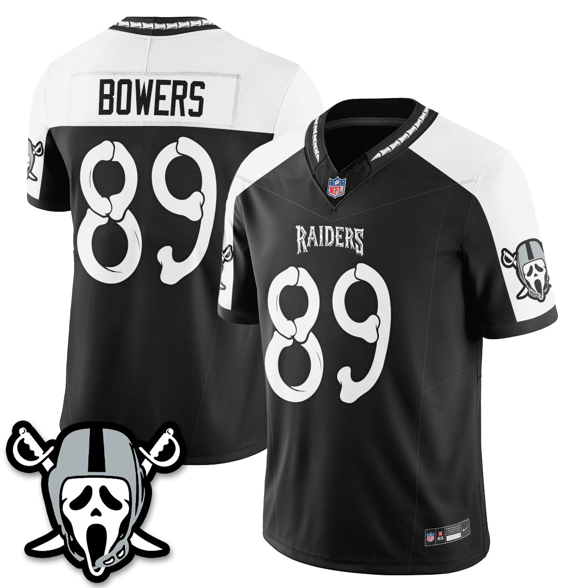 Las Vegas Raiders x Ghost Face Edition Vapor Jersey - Stitched