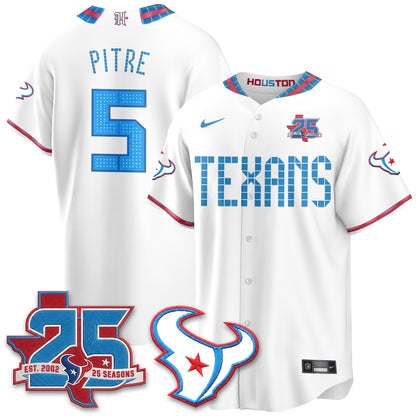 Houston Texans 2026 Rivalries Baseball Vapor Jersey - Stitched