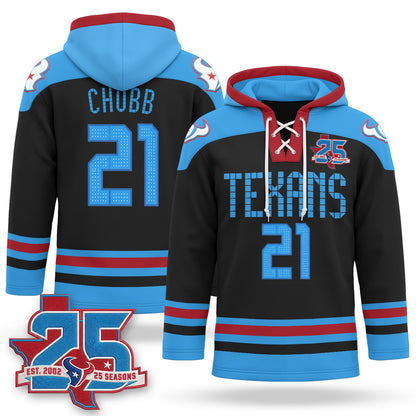 Houston Texans 2026 Rivalries Fleece-Lined Hockey Hoodie - Stitched