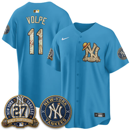 New York Yankees x OP Japanese Cartoon Limited Jersey -  Stitched