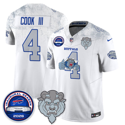Buffalo Bills x Hairy Blue Beast Edition Vapor Jersey - Stitched