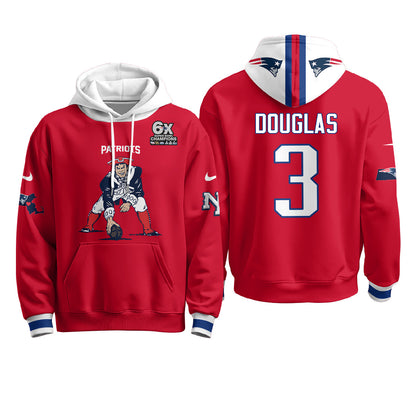 New England Patriots Minuteman Edition Fleece Hoodie - Printed