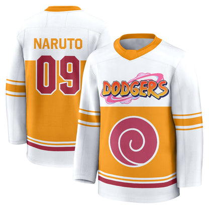 Los Angeles Dodgers Naruto Edition Vapor Hockey Jersey - Stitched