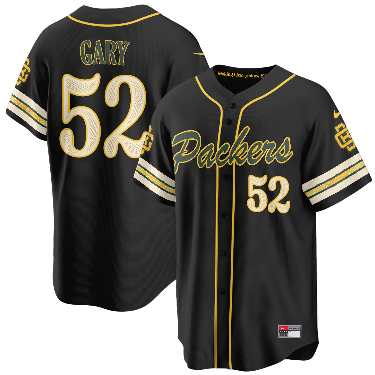 Green Bay Packers 2026 Rivalries Baseball Vapor Jersey - Stitched